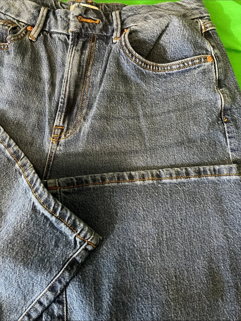 Forever 21 Dark Blue Straight-Leg Jeans